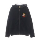 BURBERRY(バーバリー) サイズ:M 19AW Black Mucklow hoodie マックロー TBモノグラムモチーフ ジップアップパーカー フーディ ブラック 8017000【中古】【程度B】【カラーブラック】【取扱店舗BRING心斎橋店】