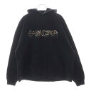 BALENCIAGA(バレンシアガ) サイズ:1 22SS SLIME HOODIE WIDE FIT スライムペイントロゴ プルオーバー パーカー ワイドフィット オーバーサイズフーディー ブラック 674986 TLVF2【中古】【程度B】【カラーブラック】【オンライン限定商品】