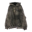SUPREME(シュプリーム) サイズ:L 24SS ×MM6 Maison Margiela Foil Box Logo Hooded Sweatshirt ×エムエムシックス メゾンマルジェラ ホイル ボックスロゴ プルオーバーパーカー【中古】【程度A】【カラーブラック】【取扱店舗BRING札幌店】