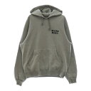 WACKO MARIA(ワコマリア) サイズ:L MIDDLE WEIGHT PULLOVER HOODED フロントロゴ刺繍プルオーバースウェットパーカー フーディー グレー【中古】【程度B】【カラーグレー】【取扱店舗BRING札幌店】