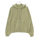 AURALEE(オーラリー) サイズ:1 24SS HEAVY BD SWEAT ZIP PARKA ヘビースウェットジップアップパーカー グリーン レディース...