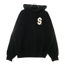 SUPREME(シュプリーム) サイズ:XL 24SS $ S Hooded Sweatshirt ドル刺繍 スウェット プルオーバーパーカー ブラック【中古】【程度A】【カラーブラック】【取扱店舗BRING札幌店】