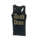 HYSTERICS(ヒステリックス) サイズ:FREE Death Disco デスディスコ グラフィックプリント スタッズ タンクトップ カットソー レディース ブラック 3CR-1510【中古】【程度B】【カラーブラック】【取扱店舗BRING THRIFT CLOSET 湘南平塚店】