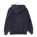 CHROME HEARTS(クロムハーツ) サイズ:S OLD CH PLUS Hoodie オールドモデル CHプラスロゴ プルオーバー パーカー ネイビー【中古】【程度B】【カラーネイビー】【取扱店舗AWESOME原宿店】