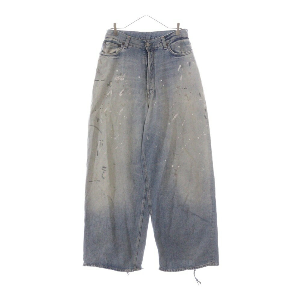 Acne Studios(アクネ ストゥディオズ) サイズ:44 2023M FN Trafalgar ダメージ加工 スーパーバギーデニムパンツ ジーンズ インディゴ B00343-【中古】【程度B】【カラーブルー】【取扱店舗BRING渋谷ANNEX店】