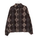UNDERCOVER(アンダーカバー) サイズ:3 23AW ウール ナイロンアーガイルウール縮絨ダブル ジップアップ ブルゾンジャケット ブラウン UC2C4...
