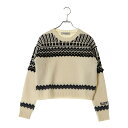 VALENTINO(ヴァレンティノ) サイズ:S レディース スパンコール ウール クルーネック ニット ホワイト W80KC28J6SA【中古】【程度B】【カラーホワイト】【オンライン限定商品】