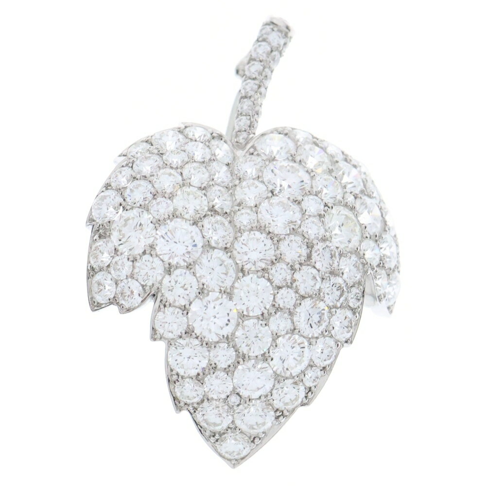 gimel(ギメル) リーフモチーフ ダイヤモンドブローチ Pt950 プラチナ D6.996 R0.366 ダイヤモンド ルビー ジュエリー【中古】【程度A】【カラーシルバー】【取扱店舗新宿】のサムネイル