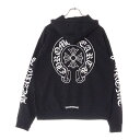 CHROME HEARTS(クロムハーツ) サイズ:S SWTSHRT PLVR CHプラス総柄プルオーバーパーカーブラック【中古】【程度A】【カラーブラック】【取扱店舗BRINGアメリカ村店】