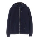 LOUIS VUITTON(ルイヴィトン) サイズ:XS 19SS Travel Zip UP Hoodie トラベル ジップアップ パーカー スウェット ネイビー RM202Q JUJ HFY42W【中古】【程度A】【カラーネイビー】【取扱店舗渋谷】