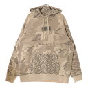 KITH(キス) サイズ:XL MULTI CAMO WILLIAMS HOODY レオパード カモ プルオーバーパーカー ベージュ KH2244【中古】【程度B】【カラーベージュ】【オンライン限定商品】