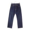 Levi's VINTAGE CLOTHING(リーバイス ビンテージ クロージング) サイズ:W30L36 501XX-501 66モデル復刻 BIG E 両面タブ 赤耳 ボタンフライ デニムパンツ インディゴ【中古】【程度B】【カラーブルー】【オンライン限定商品】