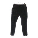 BED J.W. FORD(ベッドフォード) サイズ:2 18AW Layered pants ver.1 ユーズド加工レイヤードレザーパンツ 18AW-B-PT05 ブラック【中古】【程度B】【カラーブラック】【取扱店舗BRING京都河原町店】