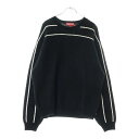 SUPREME(シュプリーム) サイズ:M 24AW Back Stripe Sweater バッグロゴ ストライプ クルーネックニットセーター ブラック【中古】【程度B】【カラーブラック】【オンライン限定商品】