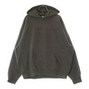 FEAR OF GOD ESSENTIALS(フィアオブゴッド エッセンシャルズ) サイズ:XL フロント フェルトロゴ プルオーバーパーカー フーディー カーキ【中古】【程度B】【カラーグリーン】【オンライン限定商品】