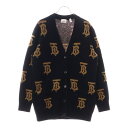BURBERRY(バーバリー) サイズ:S TBモノグラム ウールカーディガン ブラック 8063209【中古】【程度B】【カラーブラック】【取扱店舗BRING心斎橋店】