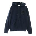 MONCLER(モンクレール) サイズ:M 21AW ×FRAGMENT MAGLIA CARDIGAN フラグメント フロントロゴワッペン ジップアップ カーディガン パーカー ネイビー G209U8G00013 809F4【新古品/中古】【程度S】【カラーネイビー】【オンライン限定商品】