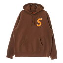 SUPREME(シュプリーム) サイズ:M 22AW Logo Hooded Sweatshirt ロゴ刺繍 プルオーバーパーカー ブラウン【中古】【程度B】【カラーブラウン】【取扱店舗BRING福岡天神店】