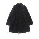 GIVENCHY(ジバンシィ) サイズ:50 24AW Logo-Applique Parka ナイロン フィッシュテールパーカー ジャケット ロングコート ブラック BM019H14JD【中古】【程度B】【カラーブラック】【取扱店舗BRING梅田茶屋町店】