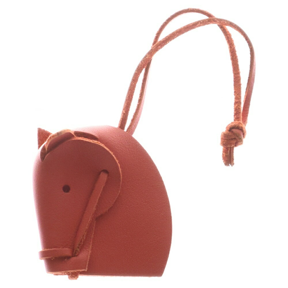 HERMES(エルメス) サイズ:- TETE DE CHEVAL テットドゥヴァル ホース レザー クロシェット チャーム オレンジ【中古】【程度B】【カラーオレンジ】【オンライン限定商品】のサムネイル