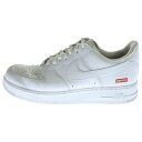 NIKE(ナイキ) サイズ:30.0cm ×Supreme Air Force 1 Low White ×シュプリーム エアフォース1 ローカットスニーカー ホワイト US12/30cm CU9225-100【中古】【程度B】【カラーホワイト】【オンライン限定商品】