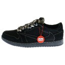NIKE(ナイキ) サイズ:26.0cm ×TRAVIS SCOTT AIR JORDAN 1 LOW OG SP BLACK PHANTOM トラヴィススコット エアジョーダン1 ブラックファントム ローカットスニーカー US8/26.0cm DM7866-001【中古】【程度A】【カラーブラック】【取扱店舗BRING KICKS】