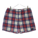 NOAH(ノア) サイズ:XL 17AW チェック柄 コットンハーフパンツ ショーツ マルチ SH 1FW16【新古品/中古】【程度S】【カラーマルチカラー】【取扱店舗BRING THRIFT CLOSET 湘南平塚店】