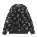 SUPREME(シュプリーム) サイズ:M 22AW Dice Sweater ダイス柄 クルーネック 長袖ニット セーター ブラック【中古】【程度B】【カラーブラック】【取扱店舗BRING THRIFT CLOSET 湘南平塚店】