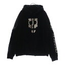 CHROME HEARTS(クロムハーツ) サイズ:XXXL ×Purplehaus MONKPUNK HD PLVR パープルハウス モンクパンクフーディ プリント スウェット パーカー ブラック【中古】【程度B】【カラーブラック】【取扱店舗BRING心斎橋店】