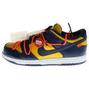 NIKE(ナイキ) サイズ:US9.5/27.5cm ×OFF-WHITE DUNK LOW LTHR CT0856-700 オフホワイト ダンク ローカットスニーカー ユニバーシティゴールド ミシガン US9.5/27.5cm イエロー/ネイビー【中古】【程度A】【カラーイエロー】【取扱店舗BRING KICKS】