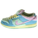 NIKE(ナイキ) サイズ:27.5cm ×VERDY DUNK LOW PRO QS VISTY BLUE GAZE AND ENAMEL GREEN ヴェルディ ダンク プロ ヴィスティ ローカットスニーカー US9.5/27.5cm FN6040-400【中古】【程度A】【カラーブルー】【取扱店舗BRING THRIFT CLOSET 幕張店】