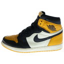 NIKE(ナイキ) サイズ:28.0cm AIR JORDAN 1 RETRO HIGH OG TAXI エア ジョーダン 1 レトロ タクシー ハイカットスニーカー イエロー/ブラック US10/28cm 555088-711【中古】【程度A】【カラーイエロー】【取扱店舗BRING THRIFT CLOSET 幕張店】