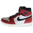 NIKE(ナイキ) サイズ:28.0cm AIR JORDAN 1 RETRO HIGH ORIGIN STORY エアジョーダン 1 レトロ オリジナル ストーリー ハイカットスニーカー レッド/ホワイト US10/28cm 555088-602【中古】【程度B】【カラーレッド】【取扱店舗BRING THRIFT CLOSET 湘南平塚店】