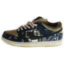 NIKE(ナイキ) サイズ:28.0cm ×TRAVIS SCOTT CACTUS JACK DUNK LOW PRM QS トラヴィススコット カクタスジャック ダンク ローカットスニーカー US10/28cm ベージュ/ネイビー CT5053-001【中古】【程度A】【カラーベージュ】【取扱店舗BRING THRIFT CLOSET 幕張店】