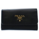 PRADA(プラダ) サイズ:- 6連 キーケース ブラック レザー 1M0222【中古】【程度B】【カラーブラック】【オンライン限定商品】