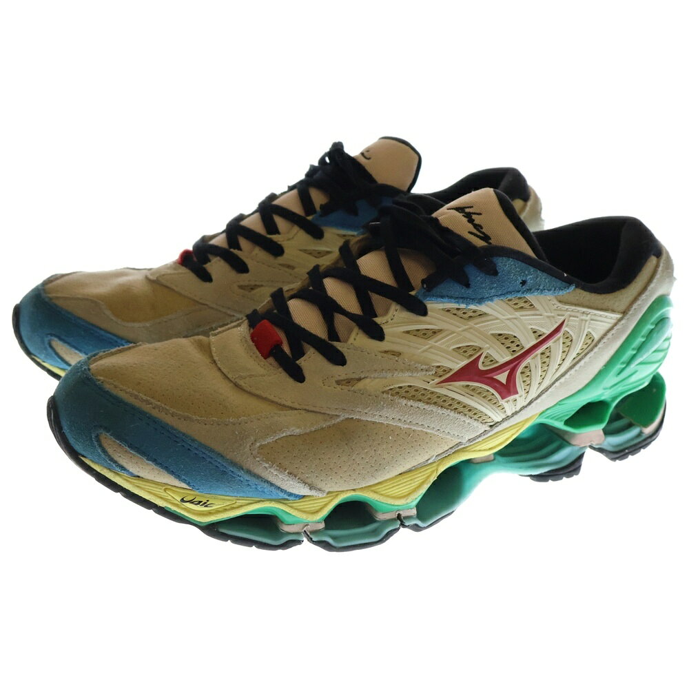 MIZUNO(ミズノ) サイズ:28.5cm WAVE PROPHECY LS D1GA241201 ウエーブプロフェシー モハーベデザート ハイリスクレッド ディーバブルー ローカットスニーカー マルチ US10.5/28.5cm【中古】【程度B】【カラーマルチカラー】【オンライン限定商品】