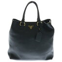 PRADA(プラダ) ヴィッテロフェニックス ハンドバッグ トートバッグ ブラック レザー 1BG865【中古】【程度A】【カラーブラック】【取扱店舗BRING...