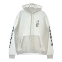 CHROME HEARTS(クロムハーツ) サイズ:M SWTSHRT PLVR バーティカルロゴ 袖プリントプルオーバースウェットパーカー ホワイト【新古品/中古】【程度S】【カラーホワイト】【取扱店舗BRING仙台店】(4)