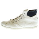 LOUIS VUITTON(ルイヴィトン) サイズ:6 ベースボールライン レザー レースアップ ハイカットスニーカー ホワイト【中古】【程度B】【カラーホワイト】【オンライン限定商品】