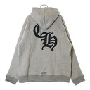 CHROME HEARTS(クロムハーツ) サイズ:XL 7-11 HD PLVR SWTSHRT セメタリークロスパッチ バックCHロゴ クロスフェルト刺繍 ...