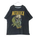 VINTAGE(ヴィンテージ) 90S VINTAGE METALLICA PUSHEAD FIXXXER ヴィンテージ メタリカ パスヘッド フィクサー 両面プリント クルーネック 半袖Tシャツ カットソー ブラック【中古】【程度B】【カラーブラック】【取扱店舗渋谷】