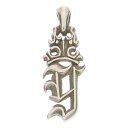 Bill Wall Leather/BWL(ビルウォールレザー) Initial Crown Pendant イニシャル クラウン ペンダント トップ Y シルバー【中古】【程度B】【カラーシルバー】【オンライン限定商品】