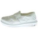 LOUIS VUITTON(ルイヴィトン) サイズ:8 ビバリーヒルズライン レザースリッポン ホワイト LD0242【中古】【程度B】【カラーホワイト】【取扱店舗BRING福岡天神店】
