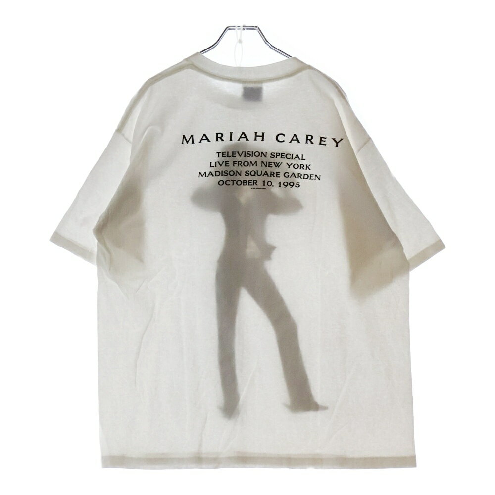 VINTAGE(ヴィンテージ) サイズ:XL 90s MARIAH CAREY DAYDREAM MONOCHROME TEE マライアキャリー 両面プリント Tシャツ 半袖カットソー ホワイト【中古】【程度B】【カラーホワイト】【オンライン限定商品】