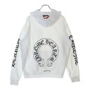 CHROME HEARTS(クロムハーツ) サイズ:M × MATTY BOY Chomper Horseshoe Hoodie マッティボーイ チョンパーホースシュー スウェット プルオーバーパーカー ホワイト【中古】【程度C】【カラーホワイト】【取扱店舗BRING福岡天神店】