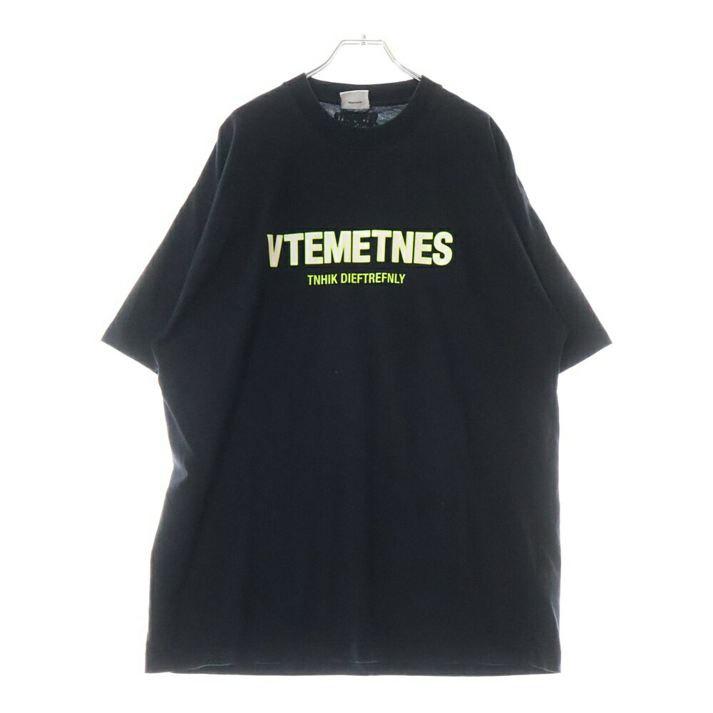 VETEMENTS☆関税込☆オーバーサイズロゴプリントコットンTシャツ 1725g140004-1.jpg