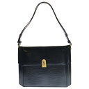 YVES SAINT LAURENT(イヴサンローラン) カサンドラ 型押し GD金具 2WAY ハンド ショルダーバッグ ブラック/ゴールド YS 2651 EX 10【中古】【程度B】【カラーブラック】【取扱店舗BRING THRIFT CLOSET 湘南平塚店】