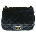 CHANEL(シャネル) サイズ: ミニマトラッセ ココマーク ラムスキン チェーンショルダーバッグ ブラック【中古】【程度B】【カラーブラック】【取扱店舗BRING京都河原町店】