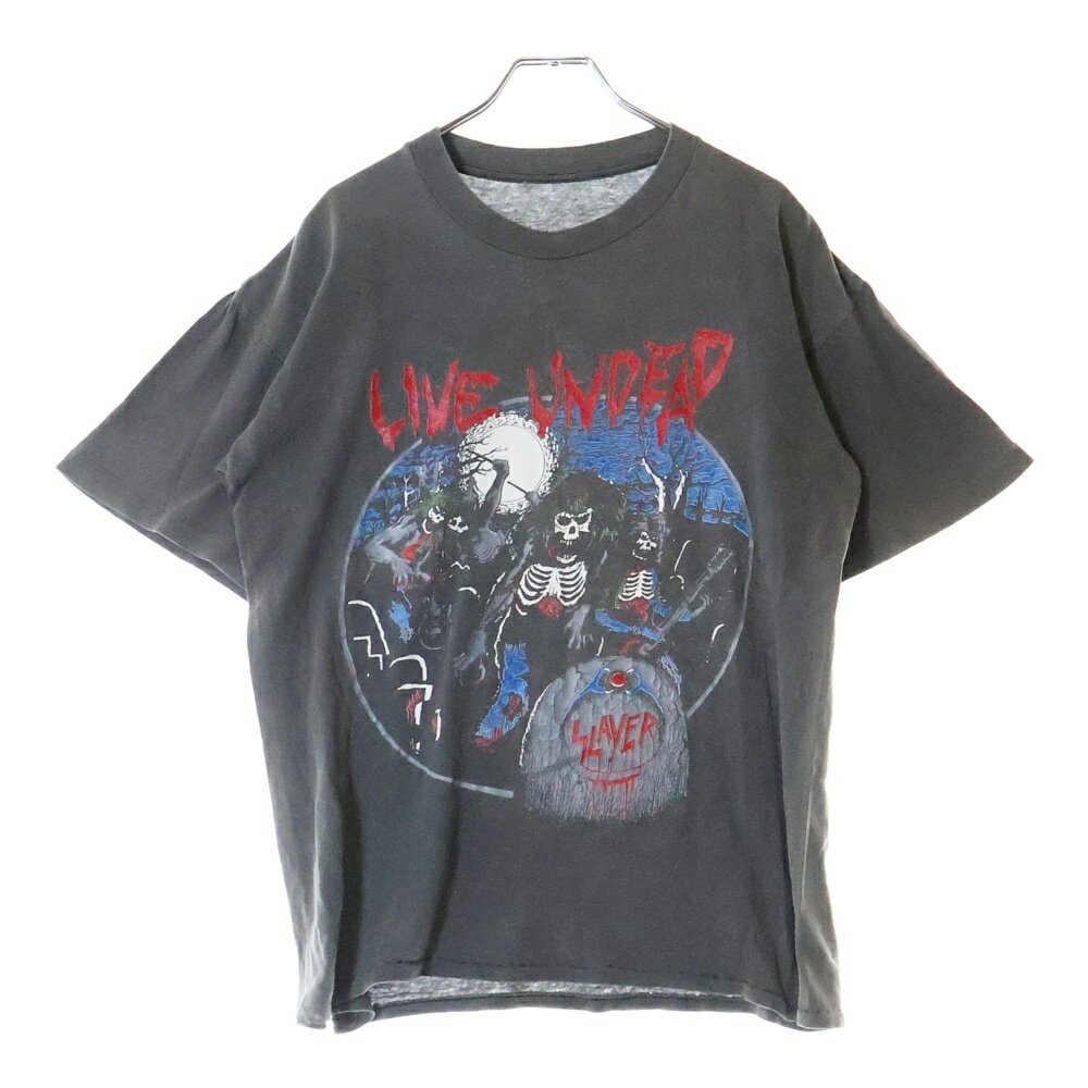 VINTAGE(ヴィンテージ) 80S VINTAGE SLAYER LIVE UNDEAD ライブ アンデッド 両面プリント クルーネック..