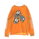 CHROME HEARTS(クロムハーツ) サイズ:XXL 21SS ×MATTY BOY PPO LINK BUILD LS Tee ×マッティボーイ リンクビルド クルーネック長袖Tシャツカットソー オレンジ【中古】【程度B】【カラーオレンジ】【取扱店舗BRING札幌店】